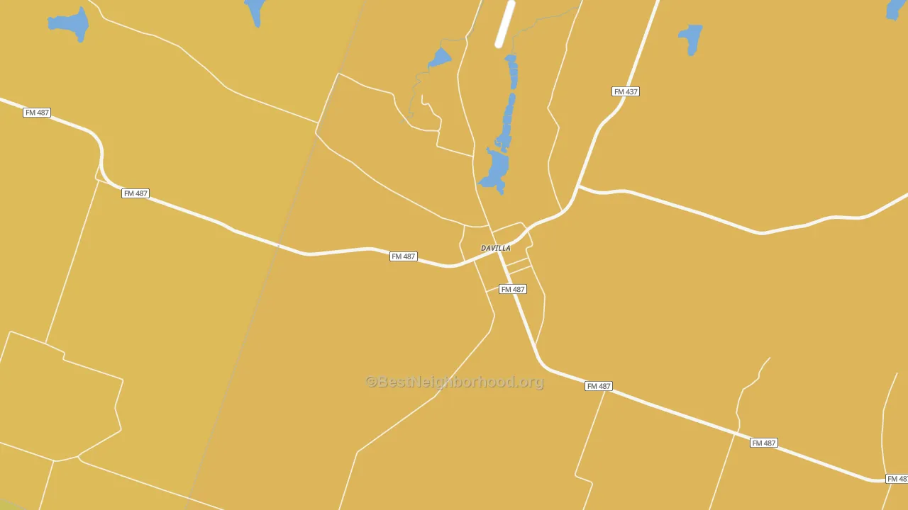 Map of the best neighborhoods in the 76523 area, with better matches in green and worse matches in red