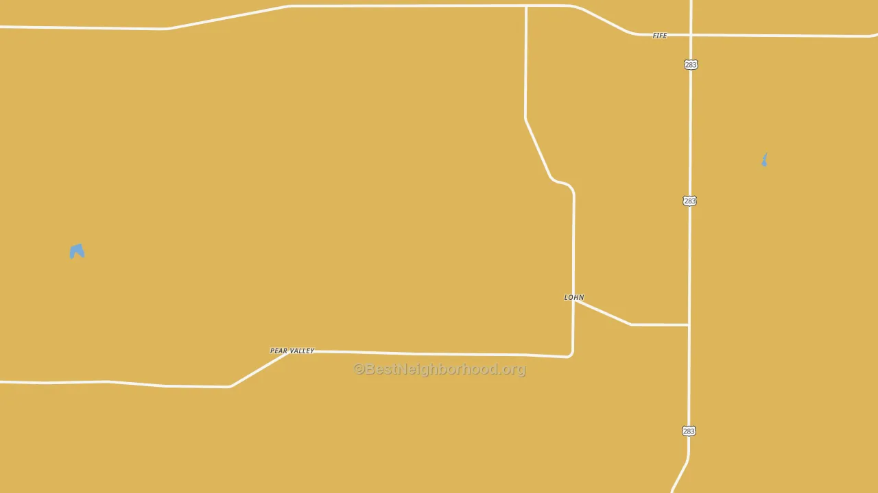 Map of the best neighborhoods in the 76852 area, with better matches in green and worse matches in red