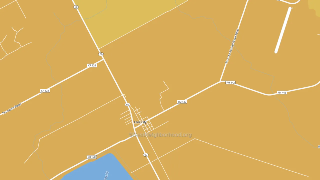 Map of the best neighborhoods in the 77453 area, with better matches in green and worse matches in red