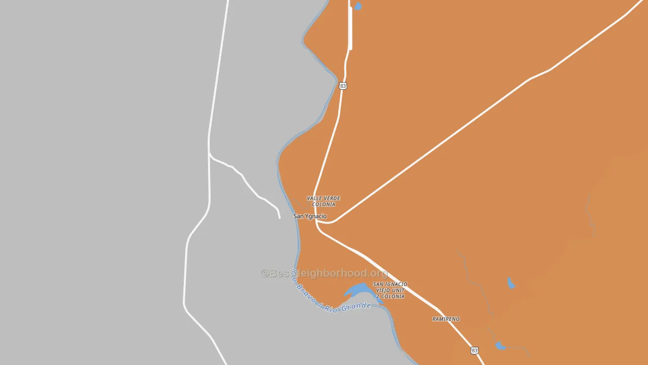Map of the best neighborhoods in the 78067 area, with better matches in green and worse matches in red