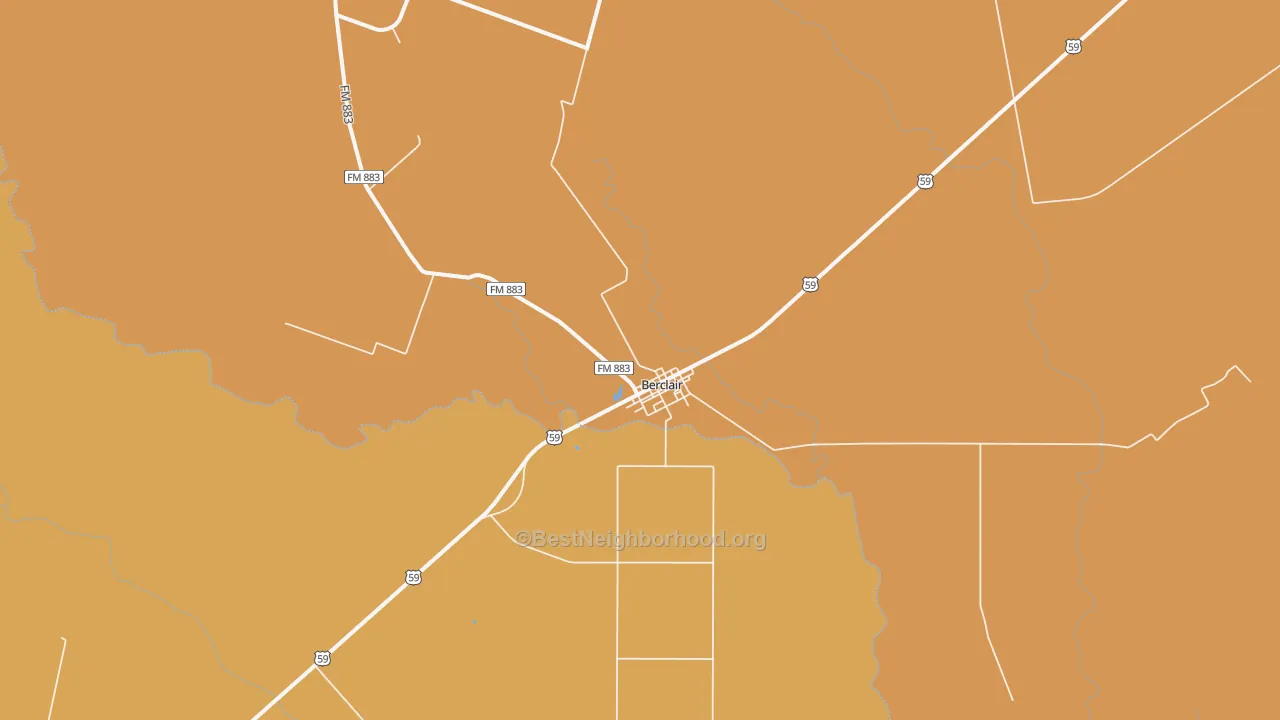 Map of the best neighborhoods in the 78107 area, with better matches in green and worse matches in red