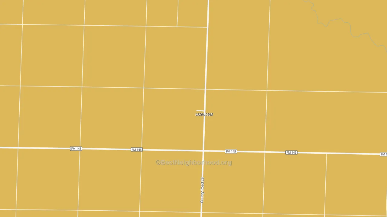 Map of the best neighborhoods in the 79053 area, with better matches in green and worse matches in red