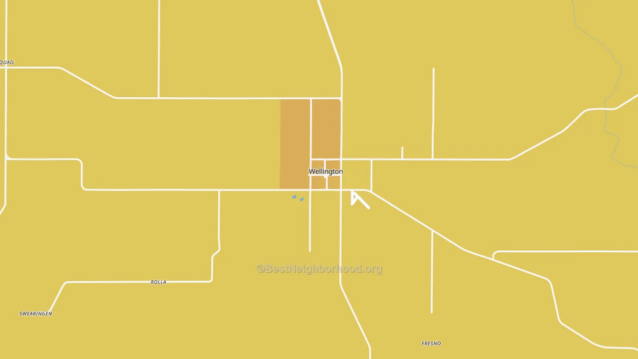 Map of the best neighborhoods in the 79095 area, with better matches in green and worse matches in red