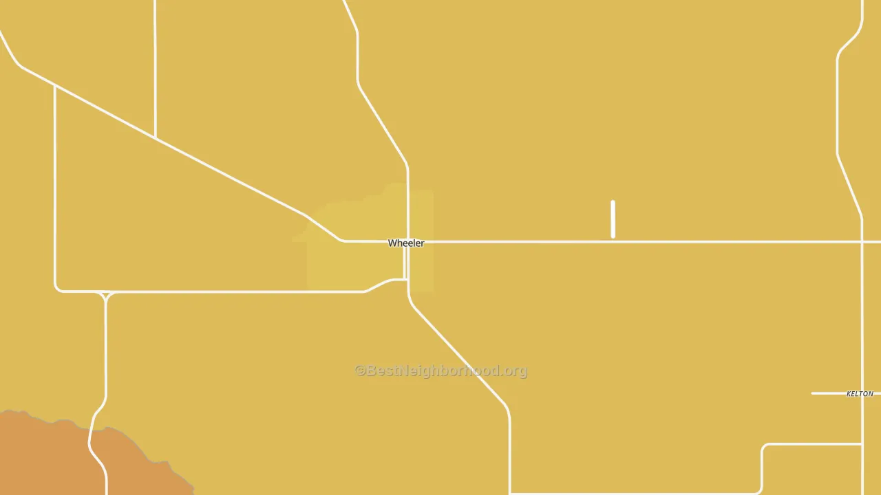 Map of the best neighborhoods in the 79096 area, with better matches in green and worse matches in red