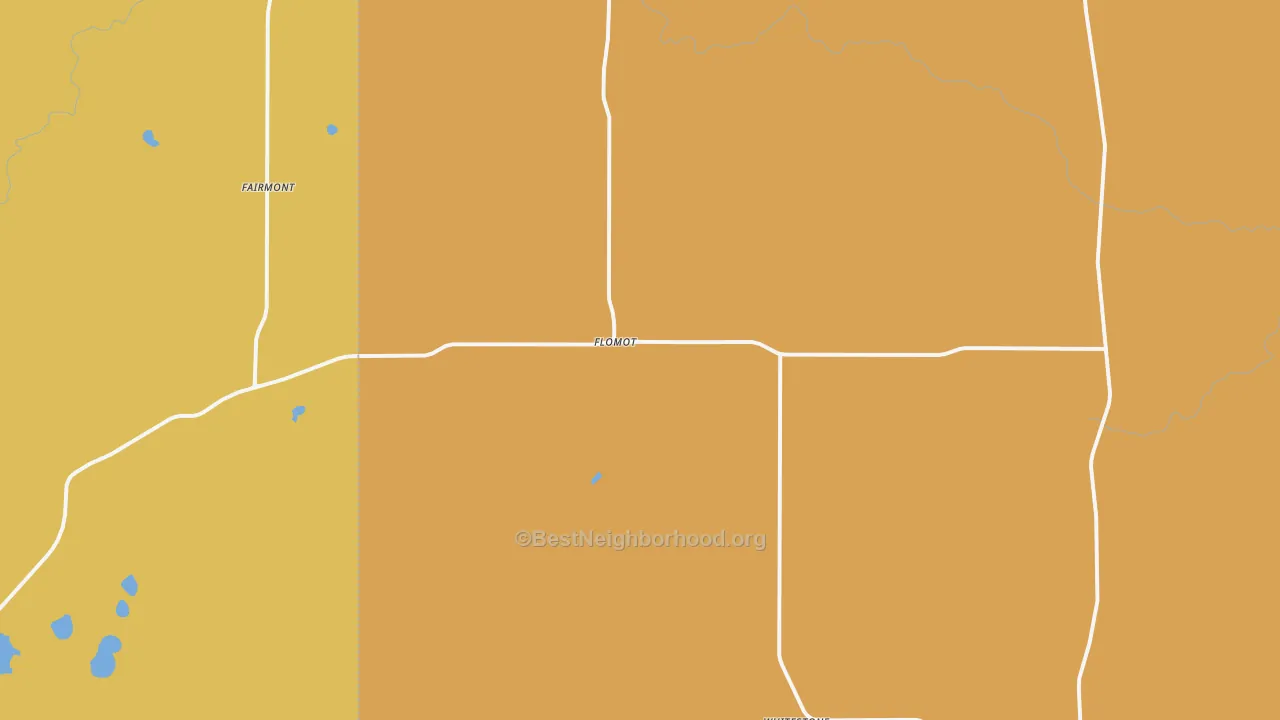Map of the best neighborhoods in the 79234 area, with better matches in green and worse matches in red