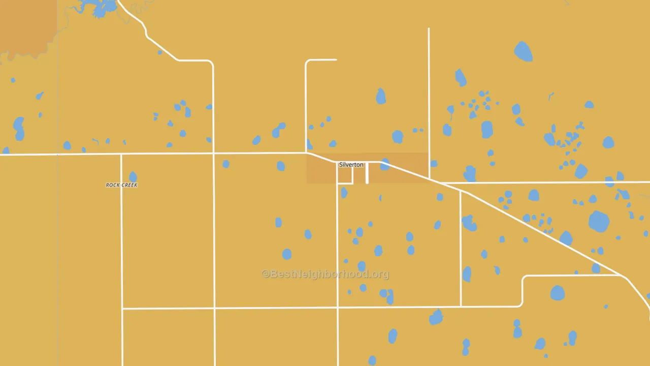 Map of the best neighborhoods in the 79257 area, with better matches in green and worse matches in red