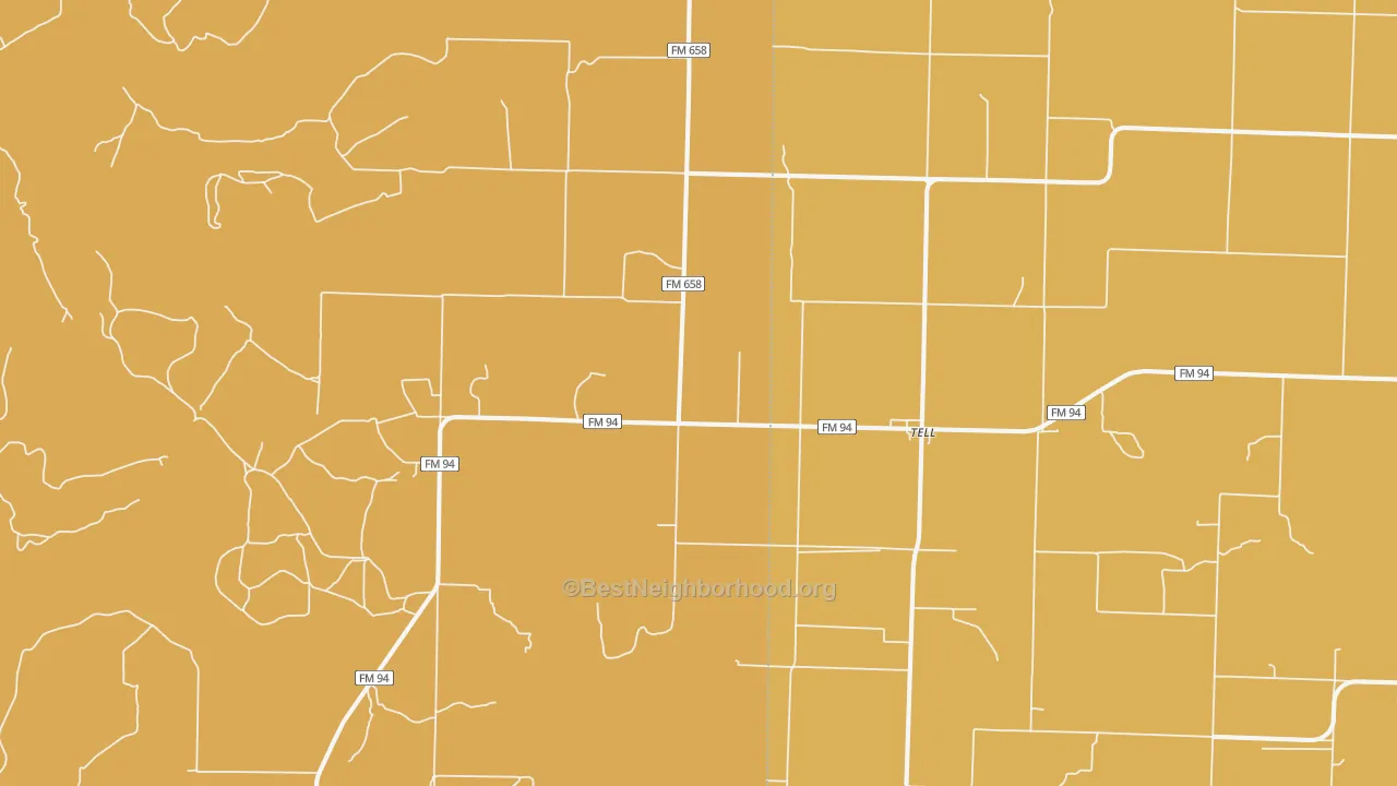 Map of the best neighborhoods in the 79259 area, with better matches in green and worse matches in red