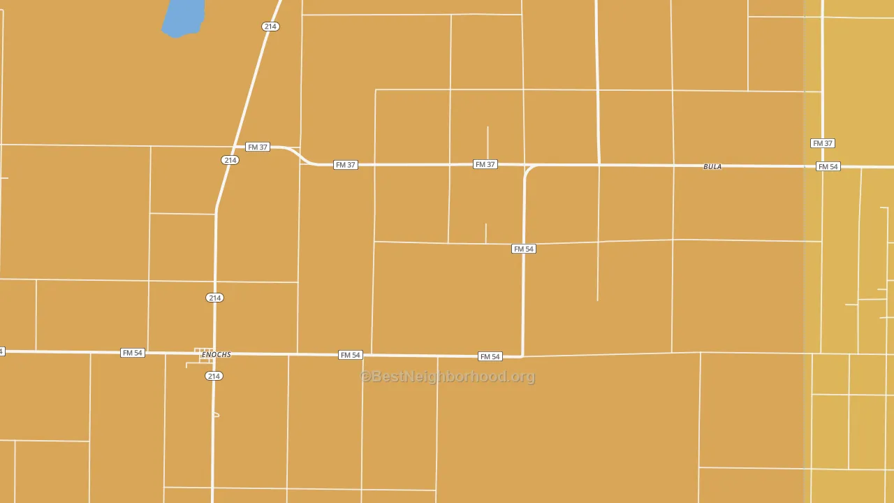 Map of the best neighborhoods in the 79324 area, with better matches in green and worse matches in red