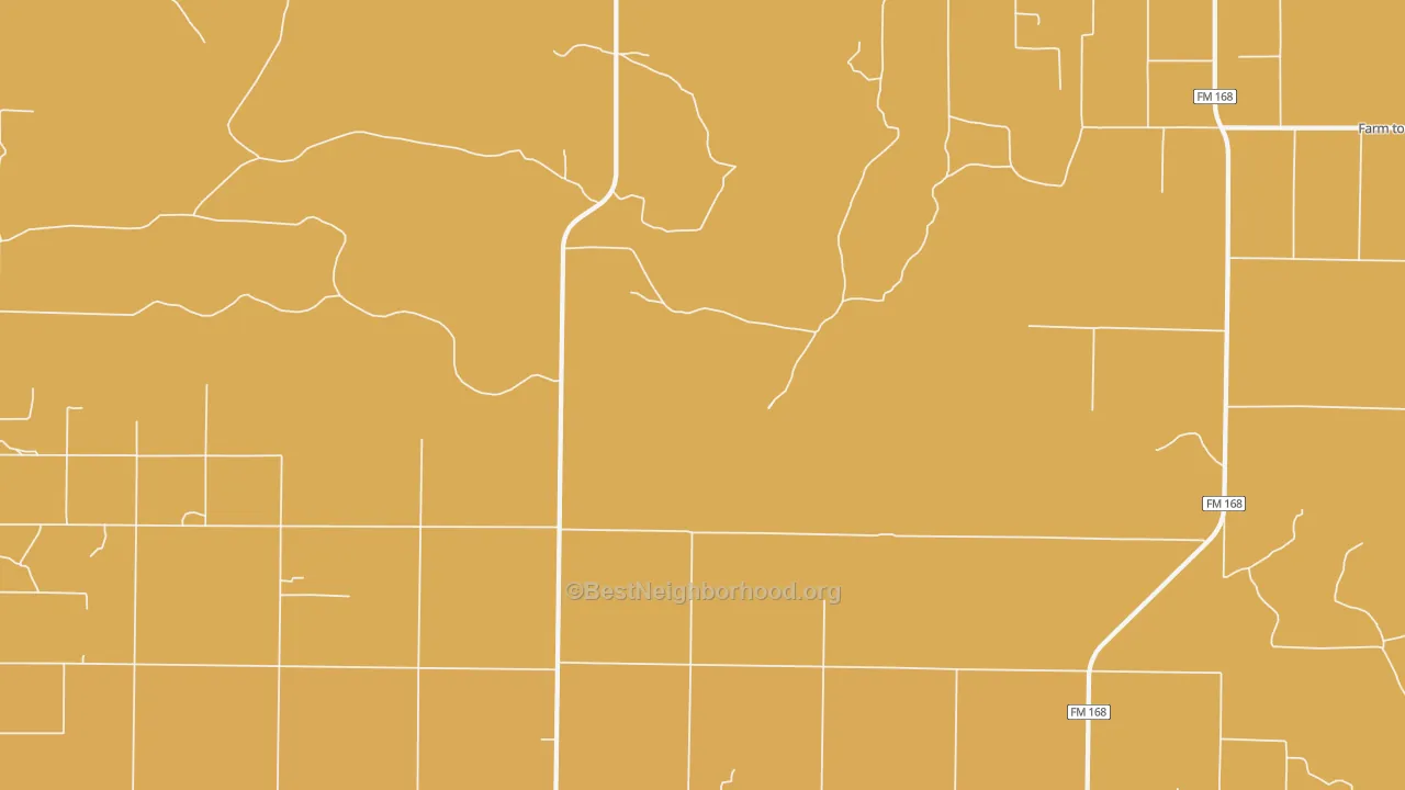 Map of the best neighborhoods in the 79326 area, with better matches in green and worse matches in red