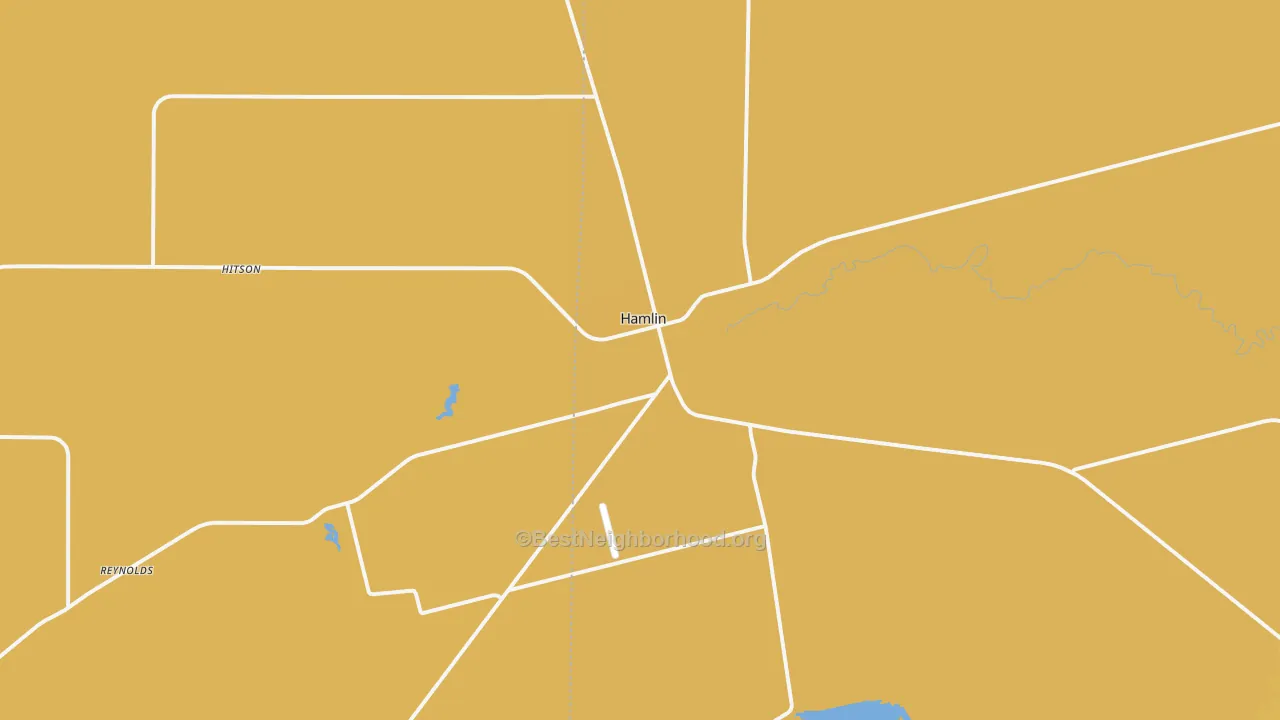 Map of the best neighborhoods in the 79520 area, with better matches in green and worse matches in red