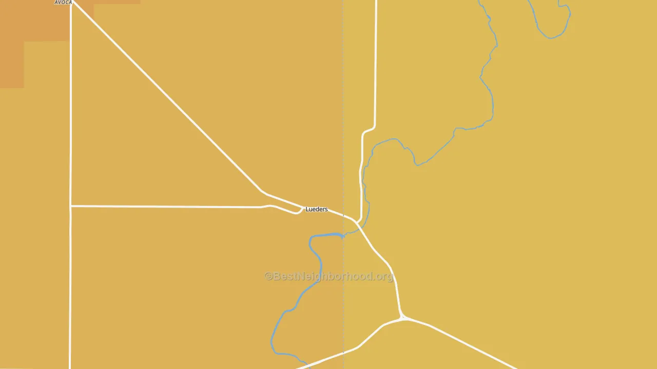 Map of the best neighborhoods in the 79533 area, with better matches in green and worse matches in red