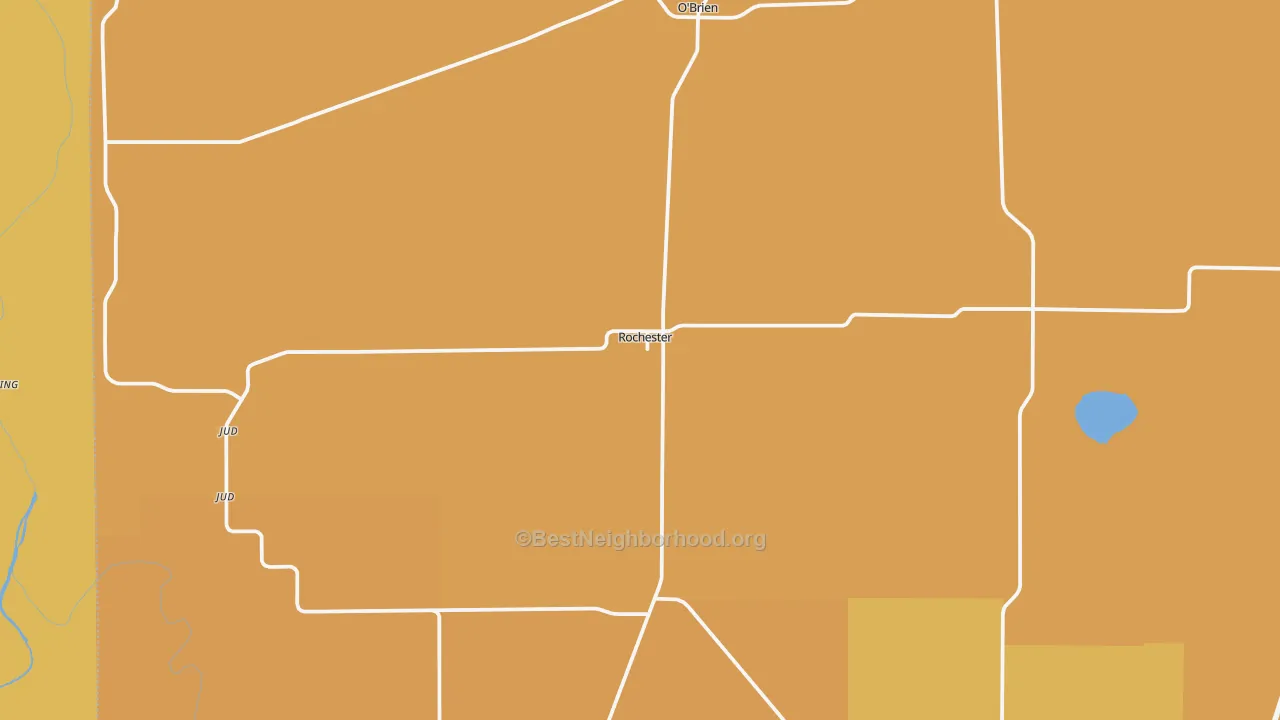 Map of the best neighborhoods in the 79544 area, with better matches in green and worse matches in red