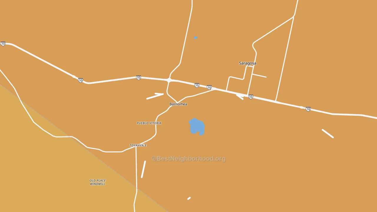Map of the best neighborhoods in the 79718 area, with better matches in green and worse matches in red
