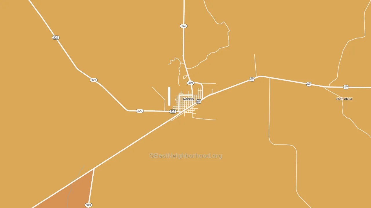 Map of the best neighborhoods in the 79778 area, with better matches in green and worse matches in red