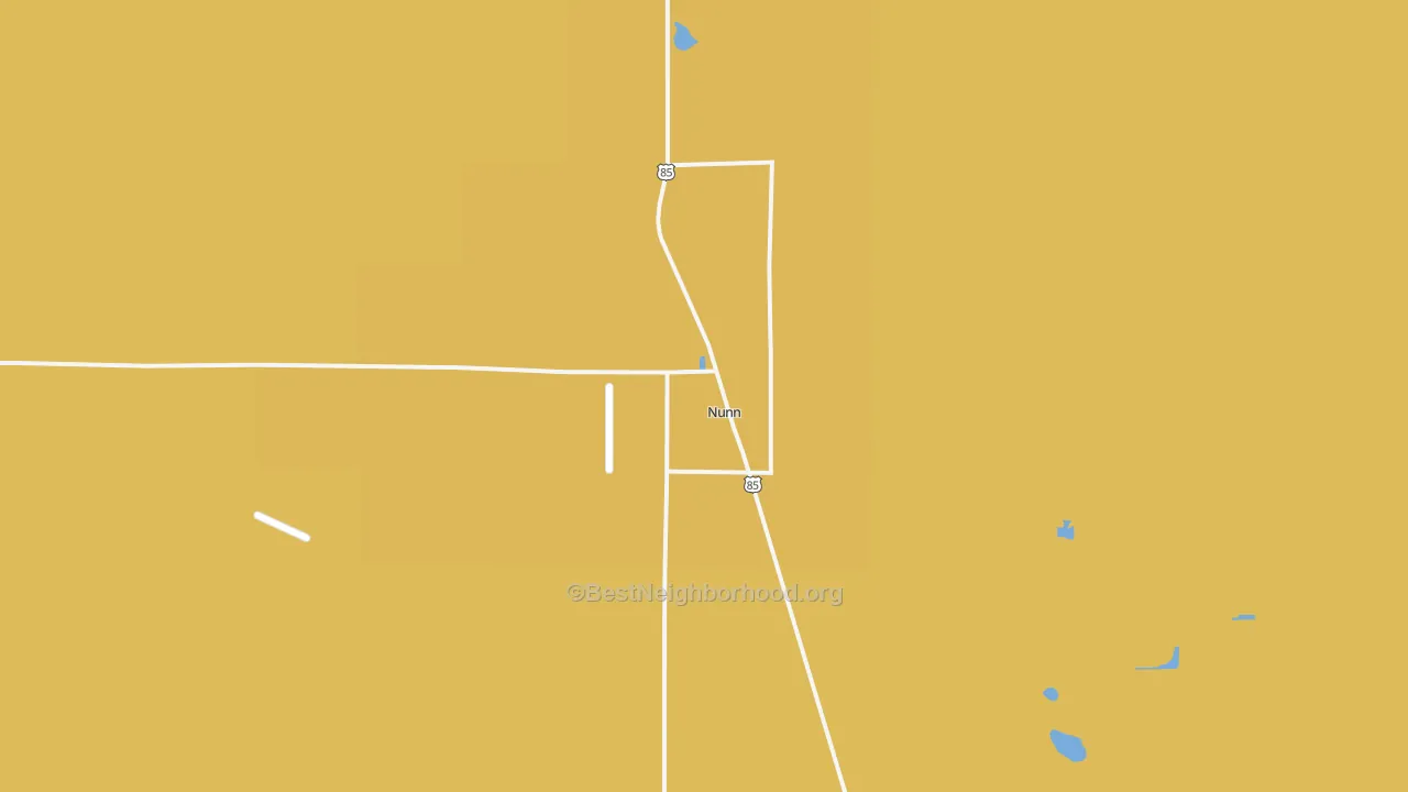 Map of the best neighborhoods in the 80648 area, with better matches in green and worse matches in red