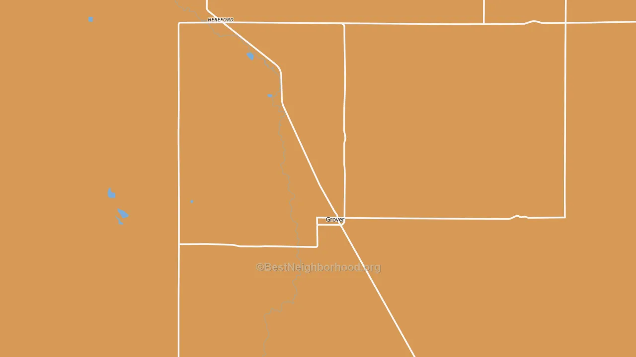 Map of the best neighborhoods in the 80729 area, with better matches in green and worse matches in red