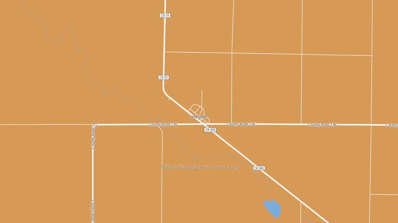 Map of the best neighborhoods in the 80732 area, with better matches in green and worse matches in red