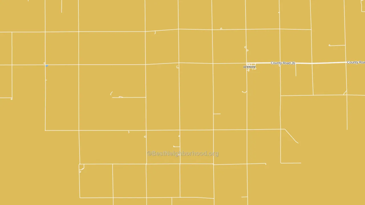 Map of the best neighborhoods in the 80755 area, with better matches in green and worse matches in red