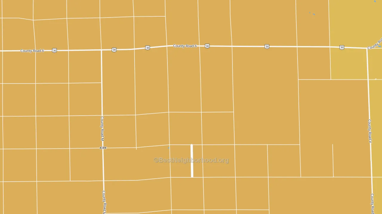 Map of the best neighborhoods in the 80824 area, with better matches in green and worse matches in red