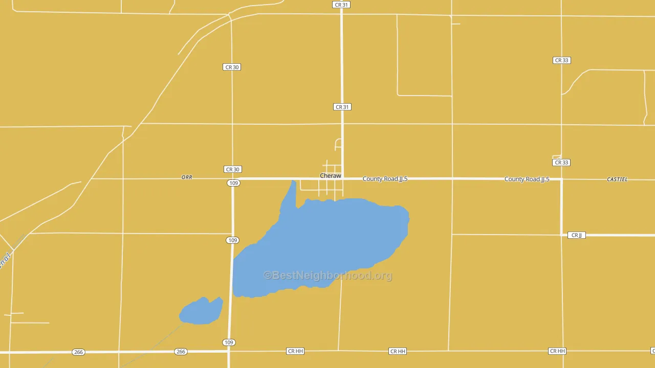 Map of the best neighborhoods in the 81030 area, with better matches in green and worse matches in red