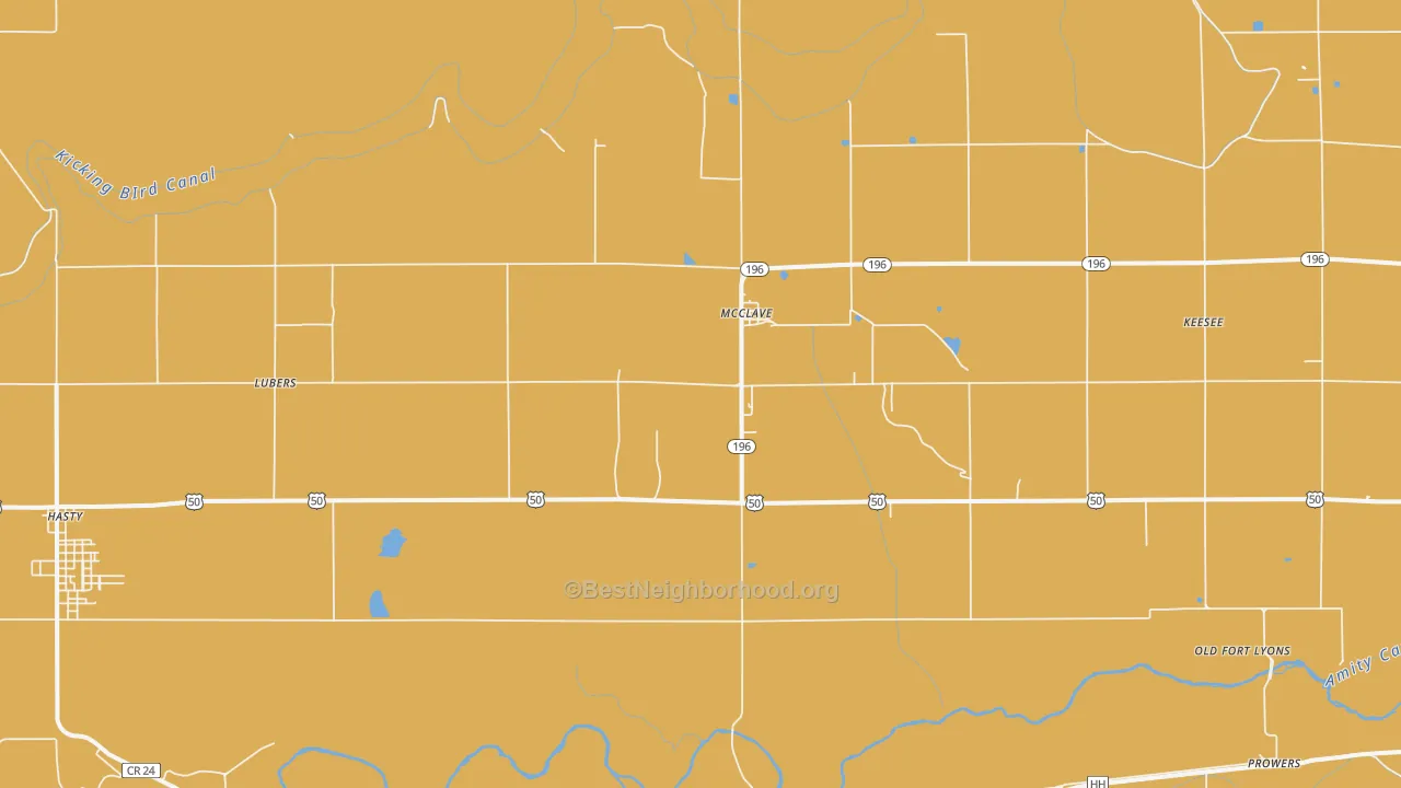 Map of the best neighborhoods in the 81057 area, with better matches in green and worse matches in red