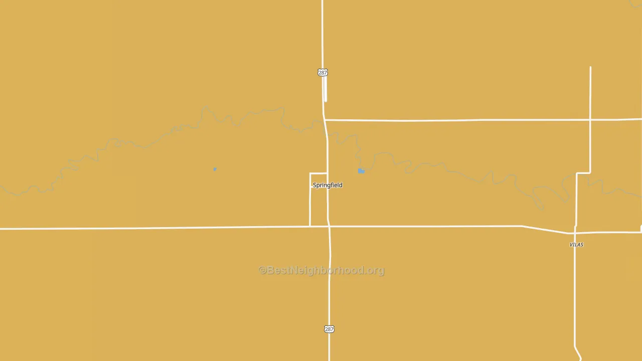 Map of the best neighborhoods in the 81073 area, with better matches in green and worse matches in red