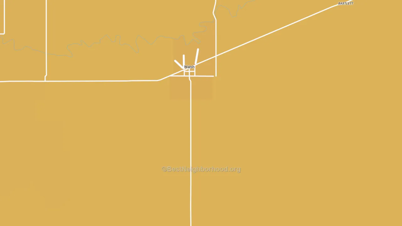 Map of the best neighborhoods in the 81090 area, with better matches in green and worse matches in red