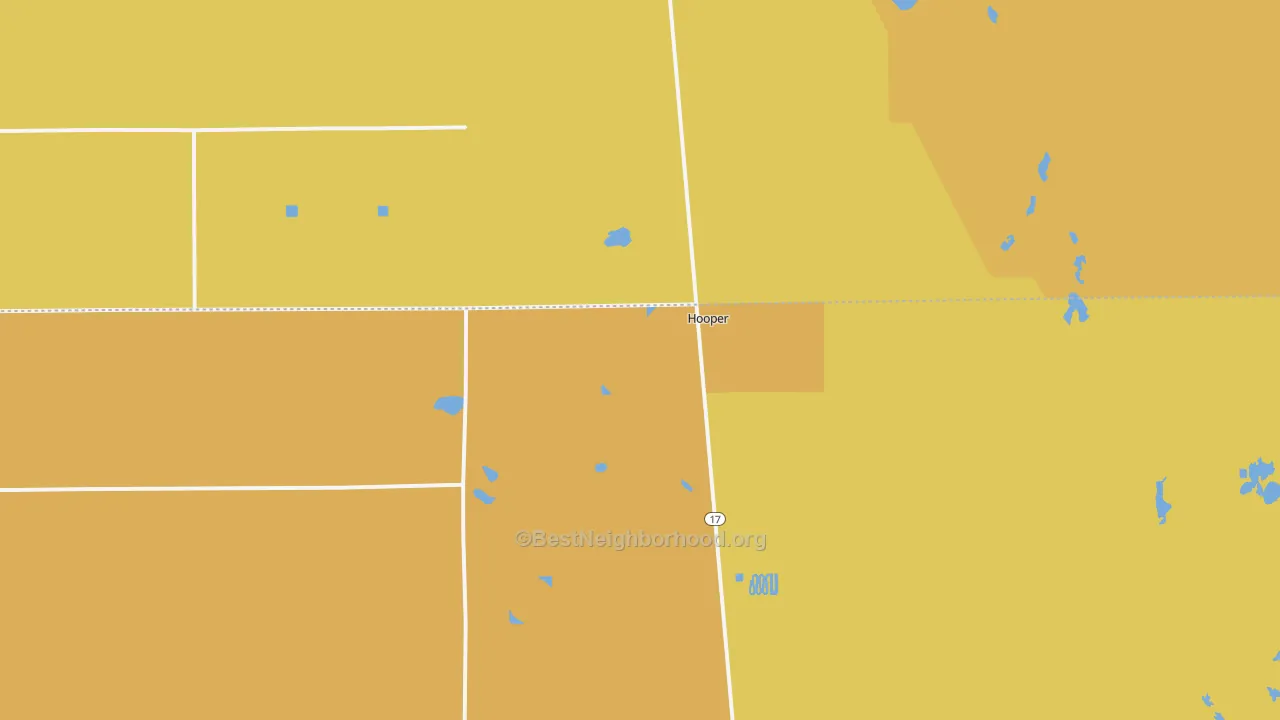 Map of the best neighborhoods in the 81136 area, with better matches in green and worse matches in red