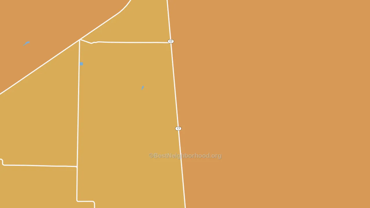 Map of the best neighborhoods in the 81143 area, with better matches in green and worse matches in red
