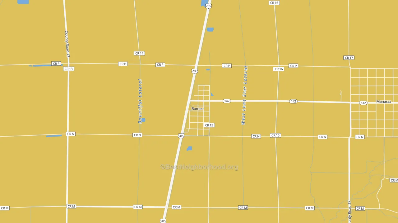 Map of the best neighborhoods in the 81148 area, with better matches in green and worse matches in red
