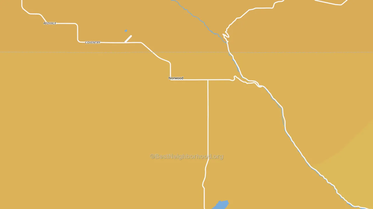 Map of the best neighborhoods in the 81423 area, with better matches in green and worse matches in red