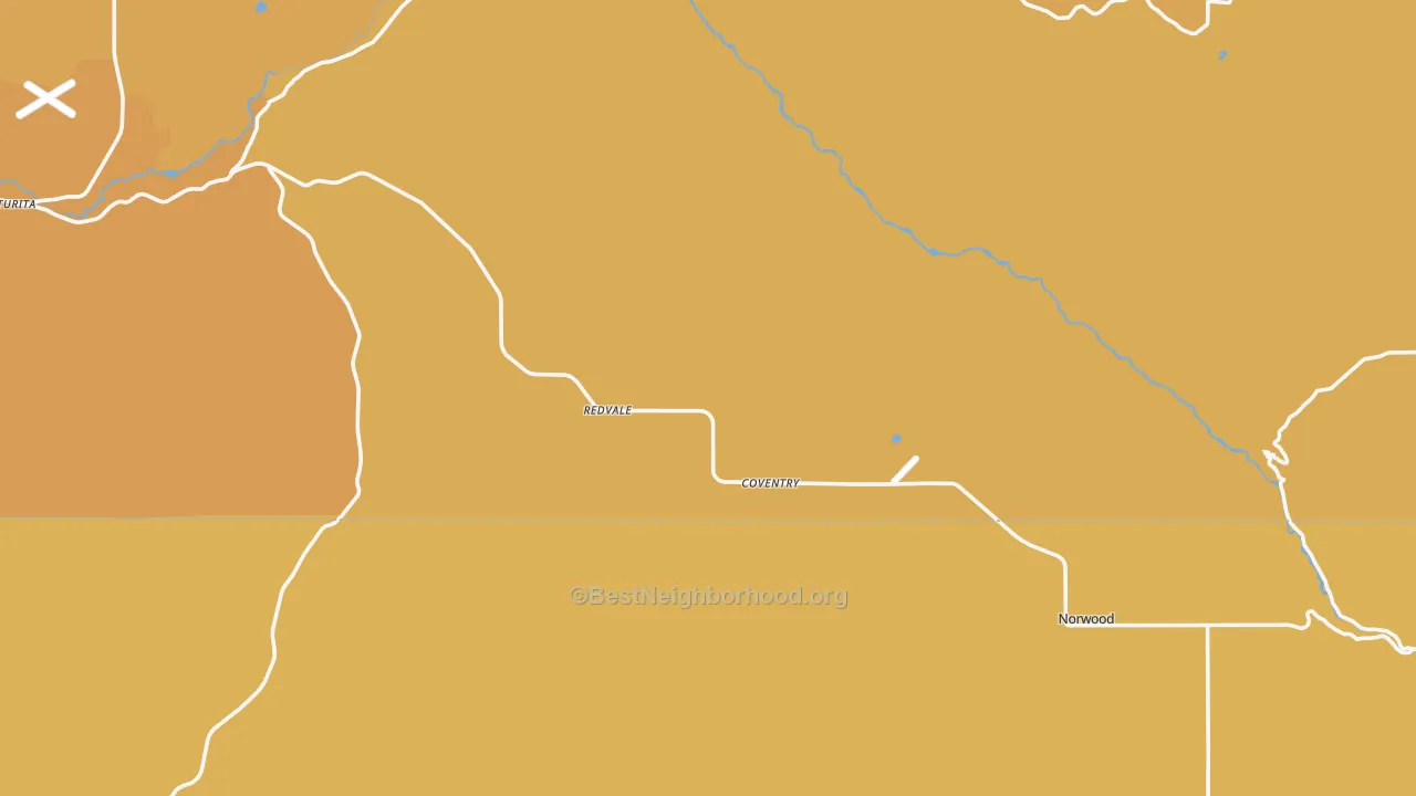 Map of the best neighborhoods in the 81431 area, with better matches in green and worse matches in red