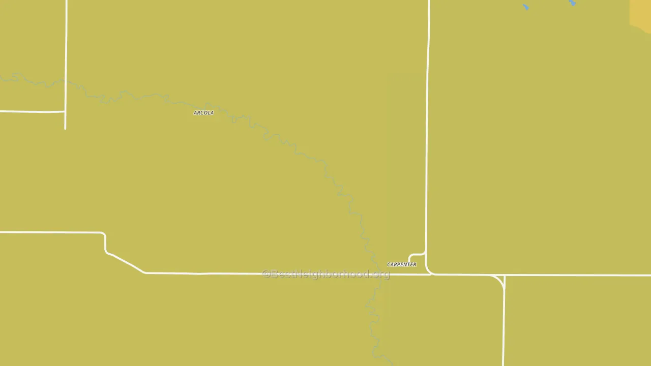 Map of the best neighborhoods in the 82054 area, with better matches in green and worse matches in red