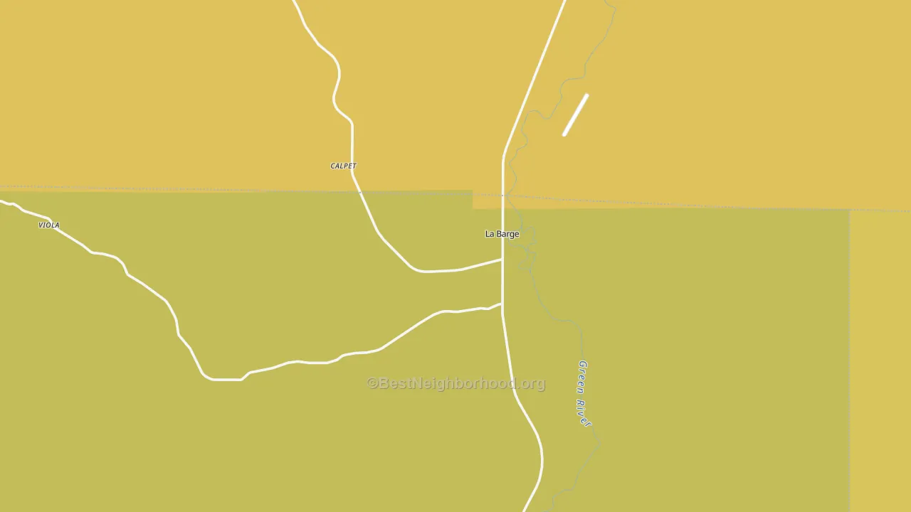 Map of the best neighborhoods in the 83123 area, with better matches in green and worse matches in red