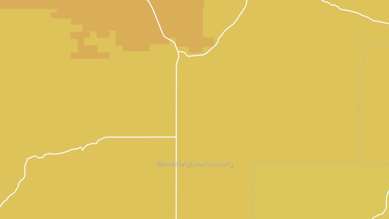 Map of the best neighborhoods in the 83212 area, with better matches in green and worse matches in red