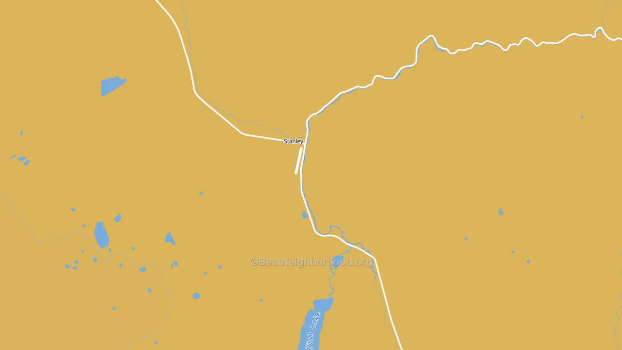 Map of the best neighborhoods in the 83278 area, with better matches in green and worse matches in red