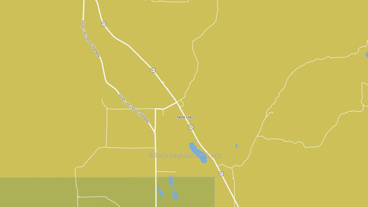 Map of the best neighborhoods in the 83281 area, with better matches in green and worse matches in red
