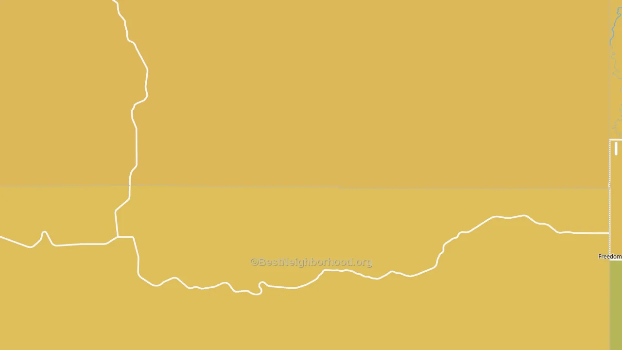 Map of the best neighborhoods in the 83285 area, with better matches in green and worse matches in red