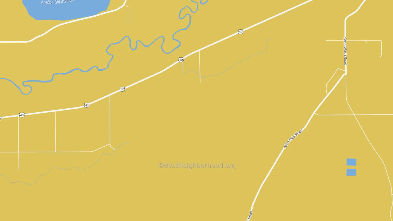 Map of the best neighborhoods in the 84012 area, with better matches in green and worse matches in red