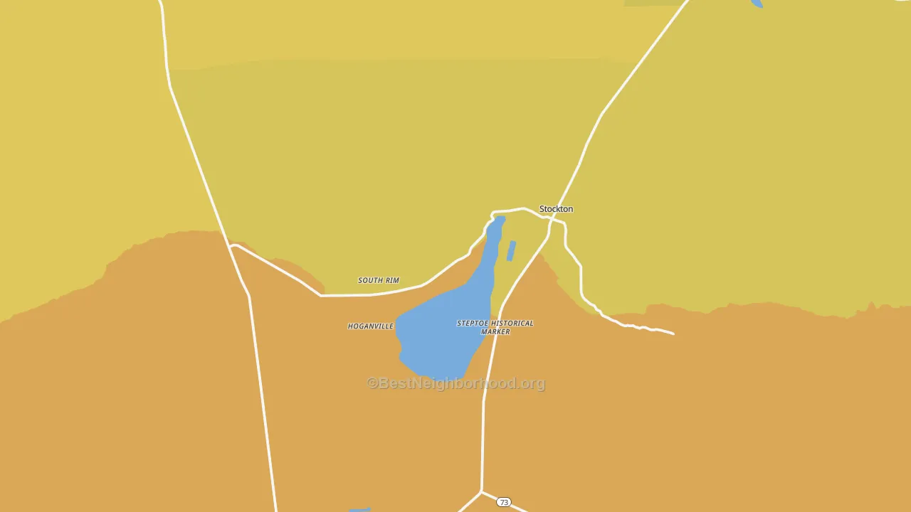 Map of the best neighborhoods in the 84071 area, with better matches in green and worse matches in red