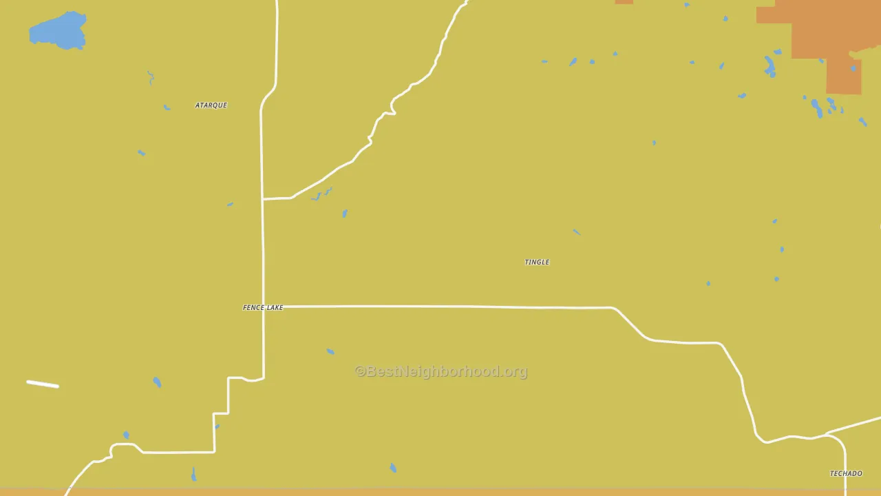 Map of the best neighborhoods in the 87315 area, with better matches in green and worse matches in red