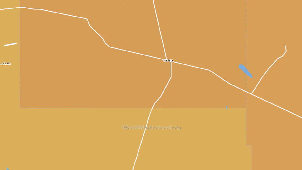 Map of the best neighborhoods in the 88040 area, with better matches in green and worse matches in red