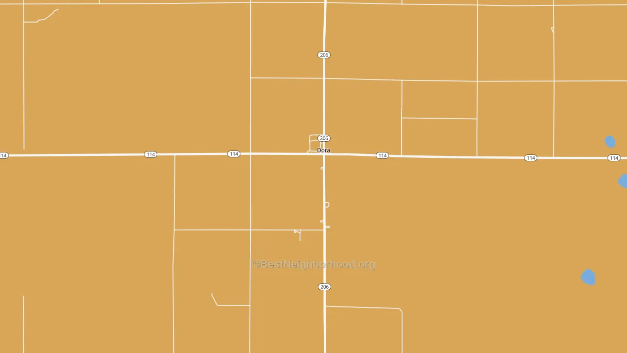 Map of the best neighborhoods in the 88115 area, with better matches in green and worse matches in red