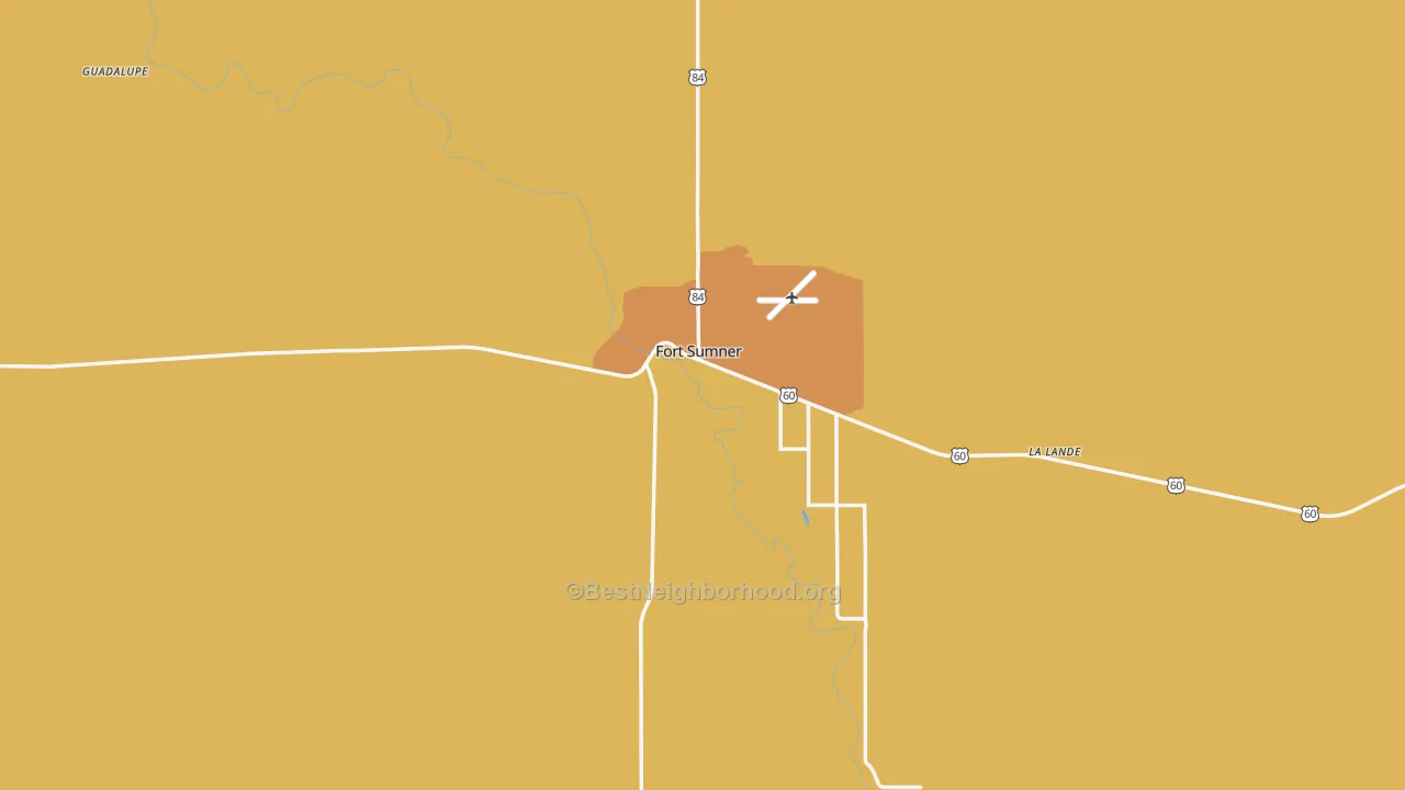Map of the best neighborhoods in the 88119 area, with better matches in green and worse matches in red