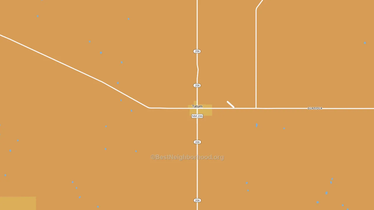 Map of the best neighborhoods in the 88267 area, with better matches in green and worse matches in red