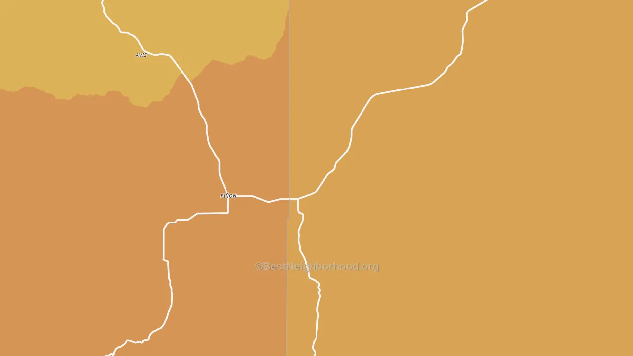 Map of the best neighborhoods in the 88344 area, with better matches in green and worse matches in red