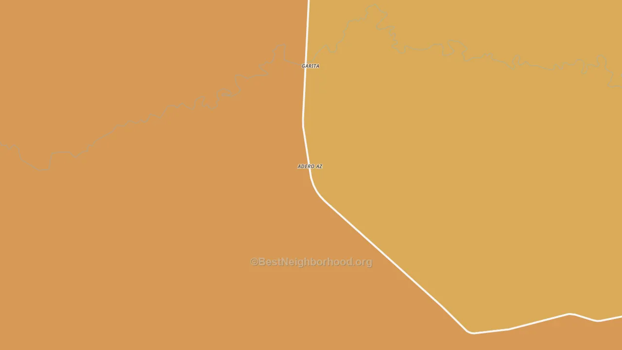 Map of the best neighborhoods in the 88421 area, with better matches in green and worse matches in red