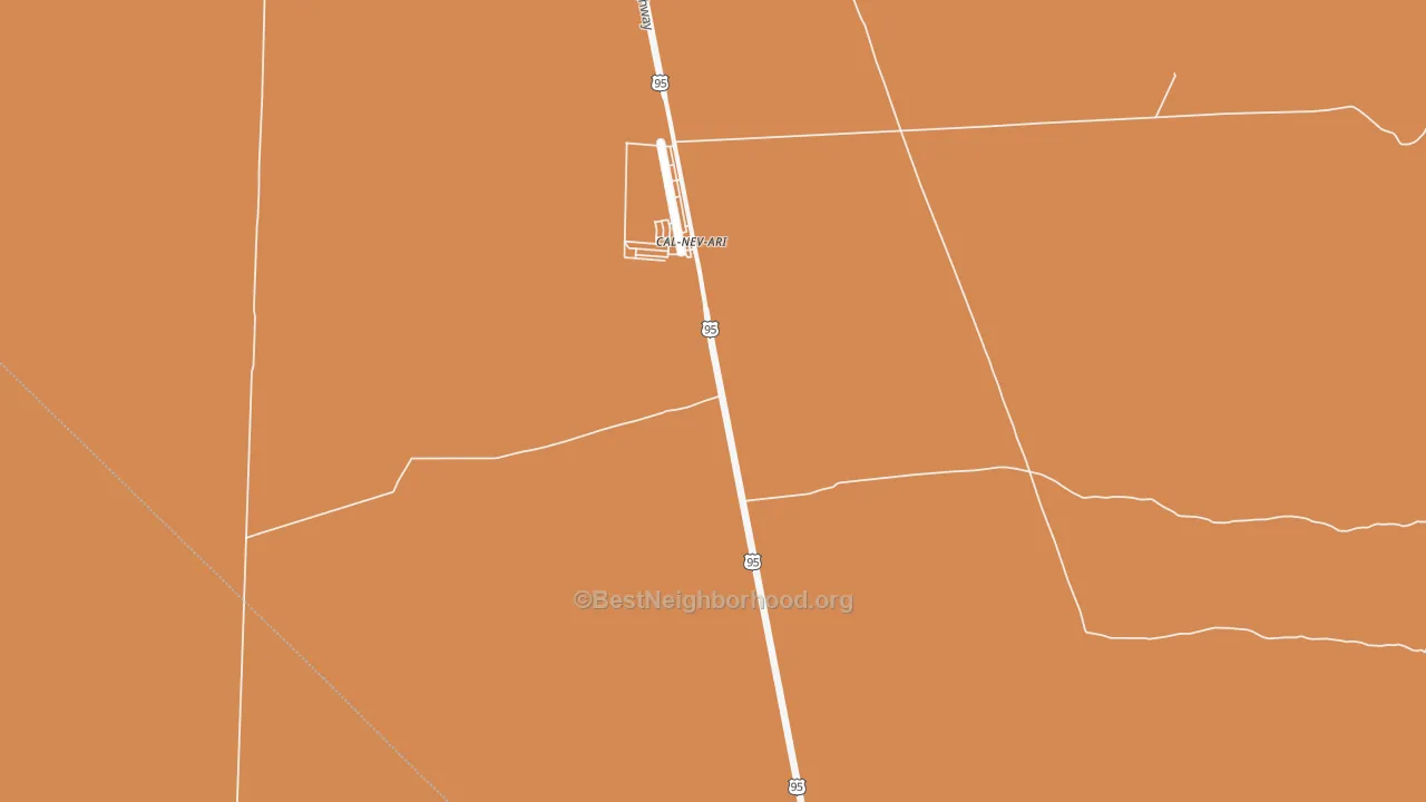 Map of the best neighborhoods in the 89039 area, with better matches in green and worse matches in red