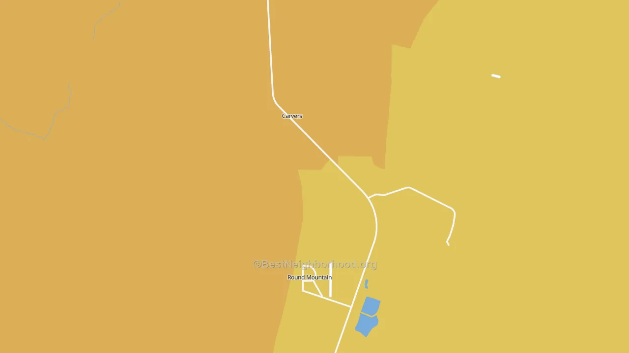 Map of the best neighborhoods in the 89045 area, with better matches in green and worse matches in red