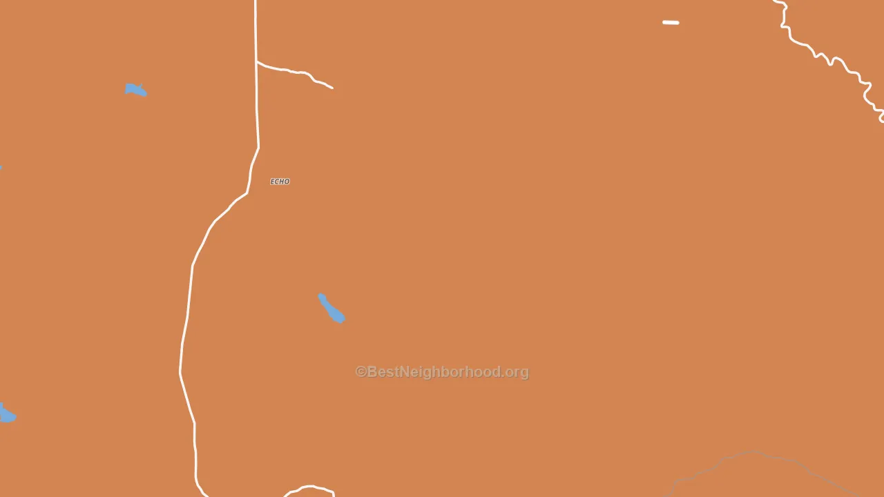 Map of the best neighborhoods in the 89831 area, with better matches in green and worse matches in red